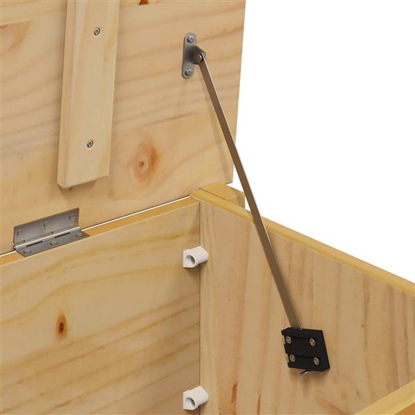 Grote foto vidaxl opbergbox hill honingbruin 90 x 40 x 45 cm massief vurenhout huis en inrichting woningdecoratie