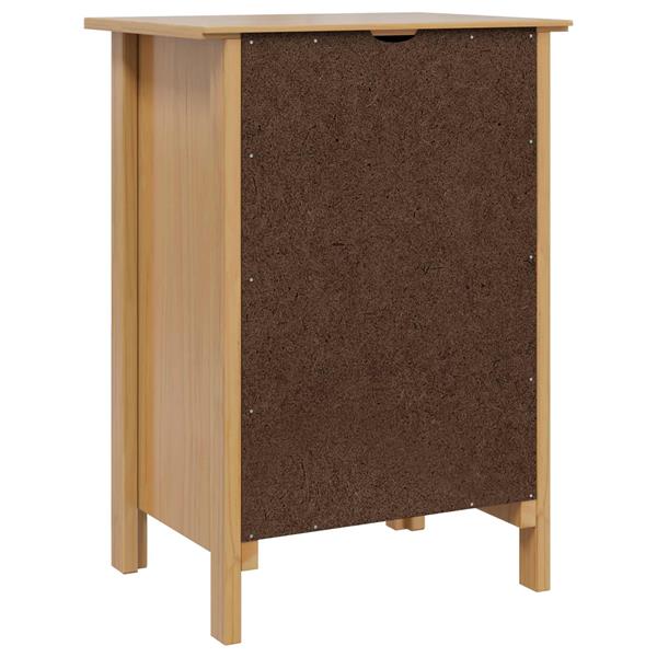 Grote foto vidaxl nachtkastje hill honingbruin 46 x 35 x 65 cm massief vurenhout huis en inrichting complete slaapkamers