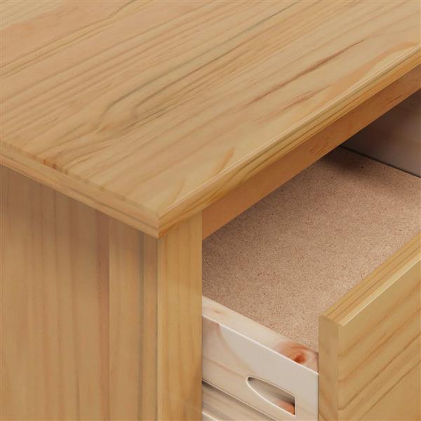 Grote foto vidaxl nachtkastje hill honingbruin 46 x 35 x 65 cm massief vurenhout huis en inrichting complete slaapkamers