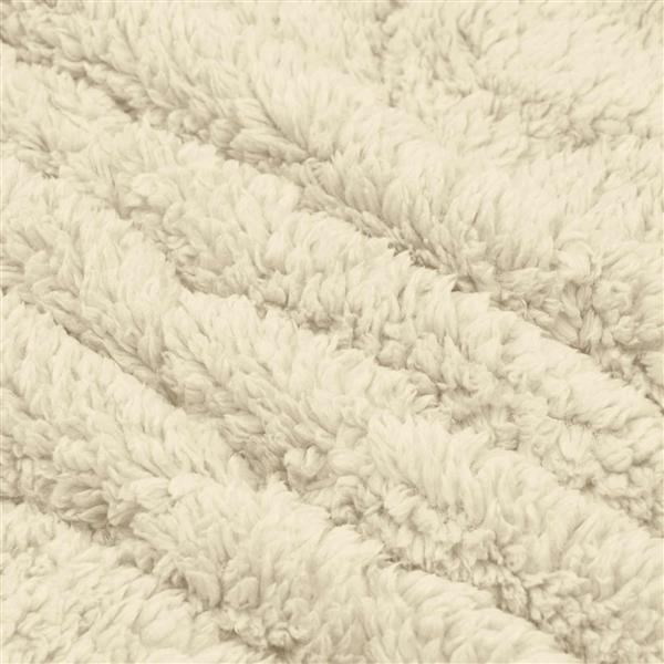 Grote foto vidaxl winter dekbed cr me 140 x 200 cm microfiber en teddy fleece huis en inrichting bedden