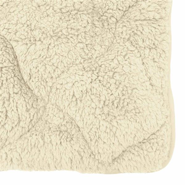 Grote foto vidaxl winter dekbed cr me 140 x 200 cm microfiber en teddy fleece huis en inrichting bedden