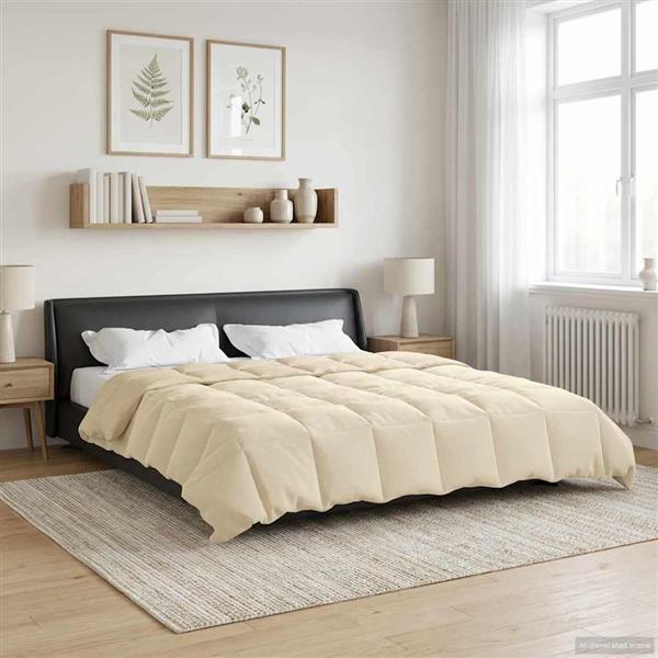 Grote foto vidaxl winter dekbed gekwilt cr me 240 x 260 cm microfiber huis en inrichting bedden