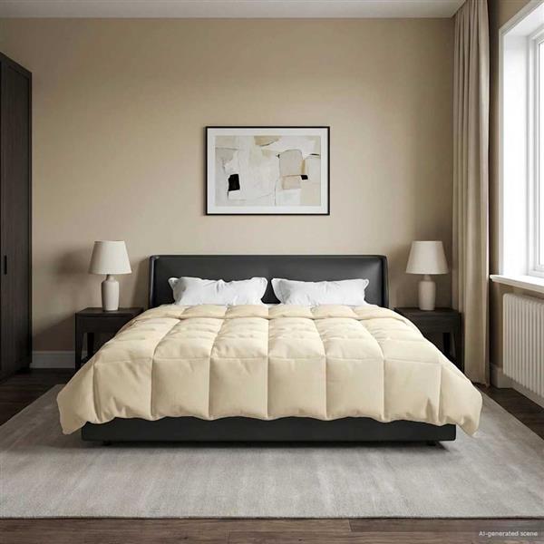 Grote foto vidaxl winter dekbed gekwilt cr me 220 x 260 cm microfiber huis en inrichting bedden