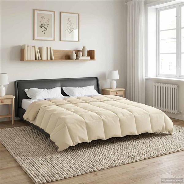 Grote foto vidaxl winter dekbed gekwilt cr me 220 x 260 cm microfiber huis en inrichting bedden
