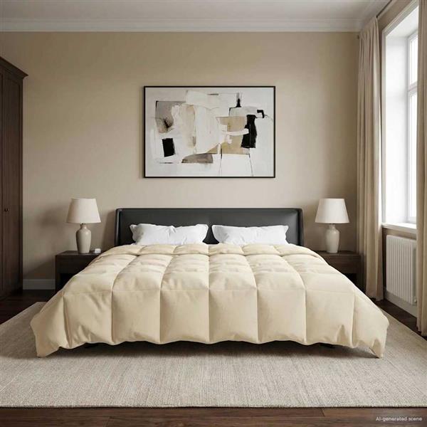 Grote foto vidaxl winter dekbed gekwilt cr me 200 x 220 cm microfiber huis en inrichting bedden