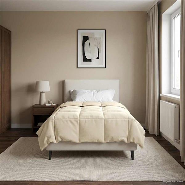 Grote foto vidaxl vol jaar dekbed gekwilt cr me 135 x 220 cm microfiber huis en inrichting bedden