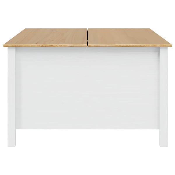 Grote foto vidaxl salontafel met lade wit en honingbruin 79.5 x 79.5 x 49 cm huis en inrichting eettafels