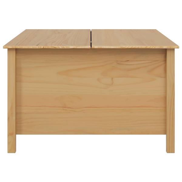 Grote foto vidaxl salontafel honingbruin 79.5 x 79.5 x 49 cm massief vurenhout huis en inrichting eettafels