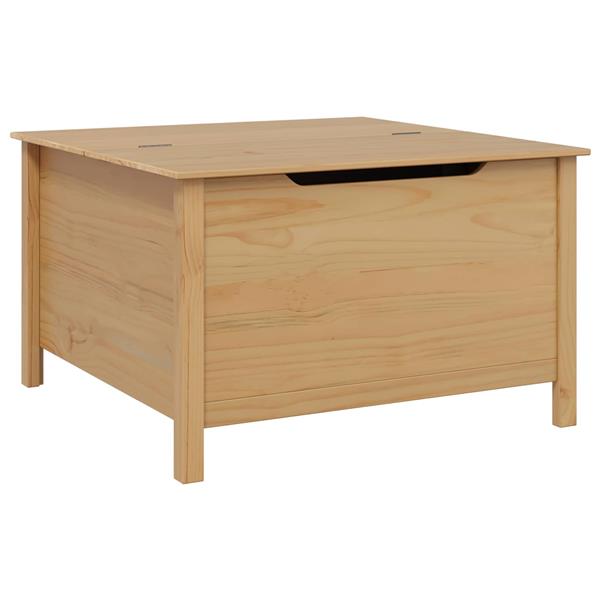 Grote foto vidaxl salontafel honingbruin 79.5 x 79.5 x 49 cm massief vurenhout huis en inrichting eettafels