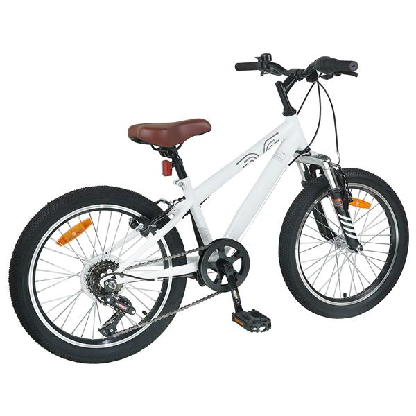Grote foto vidaxl kids mountain bike 20 inch 6 speed voor 5 8 jaar oud wit fietsen en brommers herenfietsen