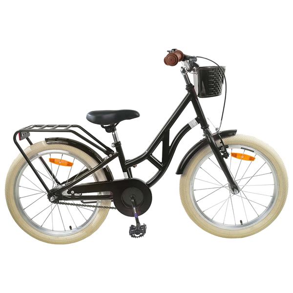Grote foto vidaxl kinderfiets 24 inch voor 8 12 jaar oud zwart fietsen en brommers herenfietsen