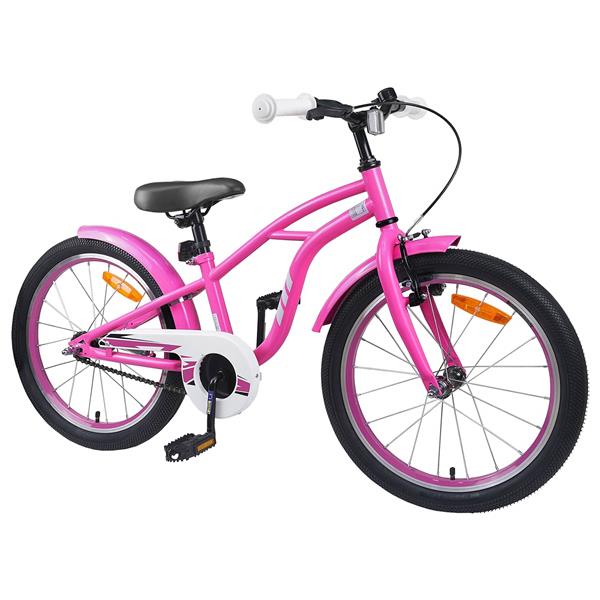 Grote foto vidaxl kinderfiets 22 inch 7 12 donkerroze fietsen en brommers herenfietsen