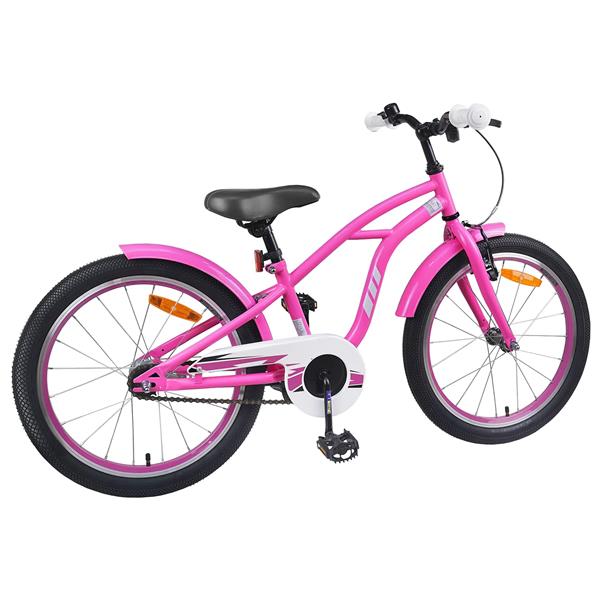 Grote foto vidaxl kinderfiets 22 inch 7 12 donkerroze fietsen en brommers herenfietsen