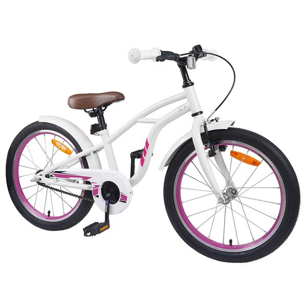 Grote foto vidaxl kinderfiets 20 inch voor 6 11 jaar oud wit fietsen en brommers herenfietsen