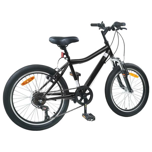Grote foto vidaxl kinderfiets 20 inch 6 speed voor 6 11 jaar oud zwart fietsen en brommers herenfietsen