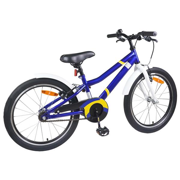 Grote foto vidaxl kinderfiets 24 inch voor 8 12 jaar oud blauw wit fietsen en brommers herenfietsen
