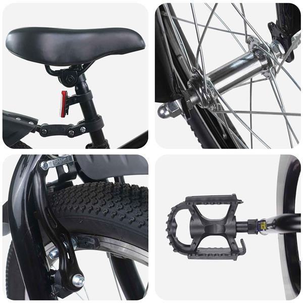 Grote foto vidaxl kinderfiets 20 inch voor 6 11 jaar oud zwart fietsen en brommers herenfietsen