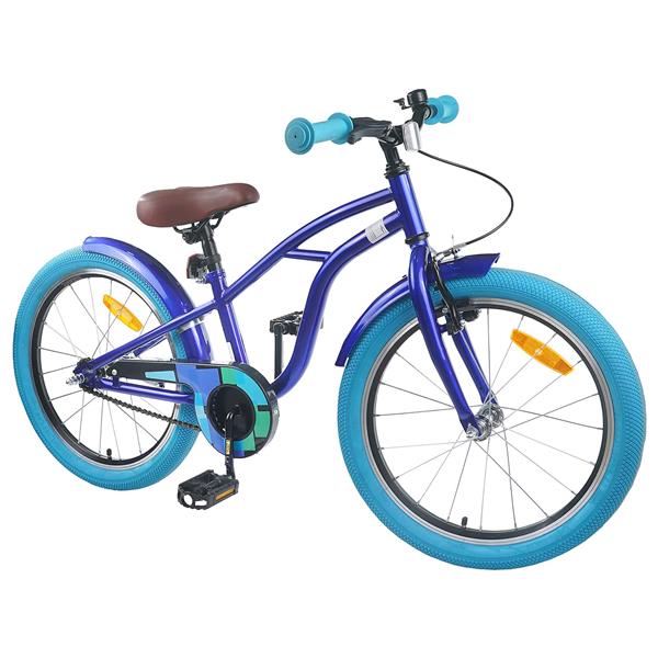 Grote foto vidaxl kinderfiets 20 inch voor 6 11 jaar oud donkerblauw fietsen en brommers herenfietsen