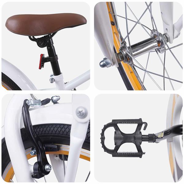 Grote foto vidaxl kinderfiets 20 inch voor 6 11 jaar oud wit fietsen en brommers herenfietsen