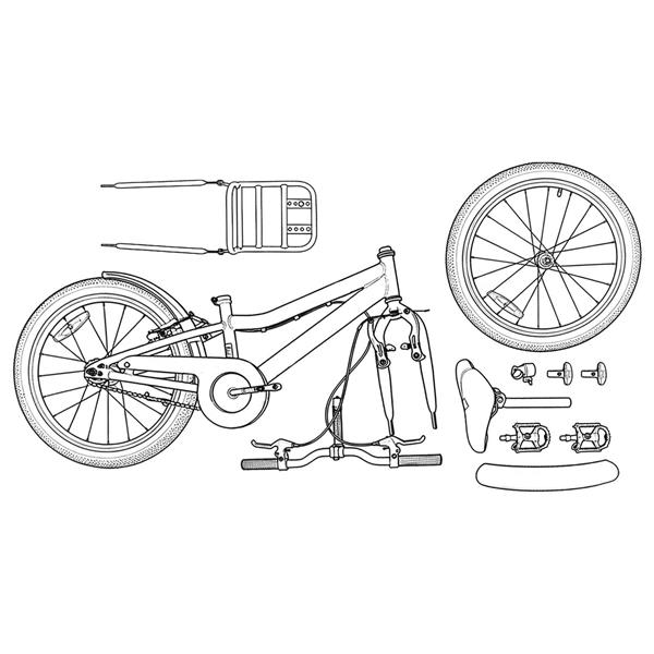 Grote foto vidaxl kinderfiets 22 inch voor 7 12 jaar oud donkergrijs fietsen en brommers herenfietsen