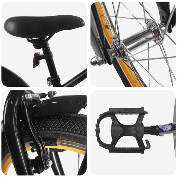 Grote foto vidaxl kinderfiets 20 inch voor 6 11 jaar oud zwart fietsen en brommers herenfietsen