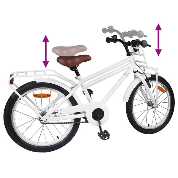 Grote foto vidaxl kinderfiets 20 inch voor 6 11 jaar oud wit fietsen en brommers herenfietsen