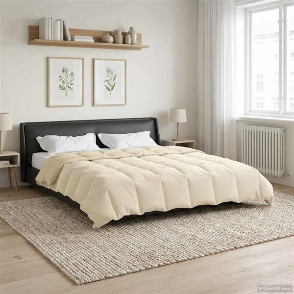 Grote foto vidaxl winter dekbed gekwilt cr me 200 x 240 cm microfiber huis en inrichting bedden