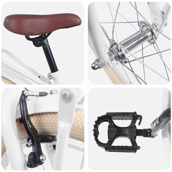 Grote foto vidaxl kinderfiets 22 inch voor 7 12 jaar oud wit fietsen en brommers herenfietsen