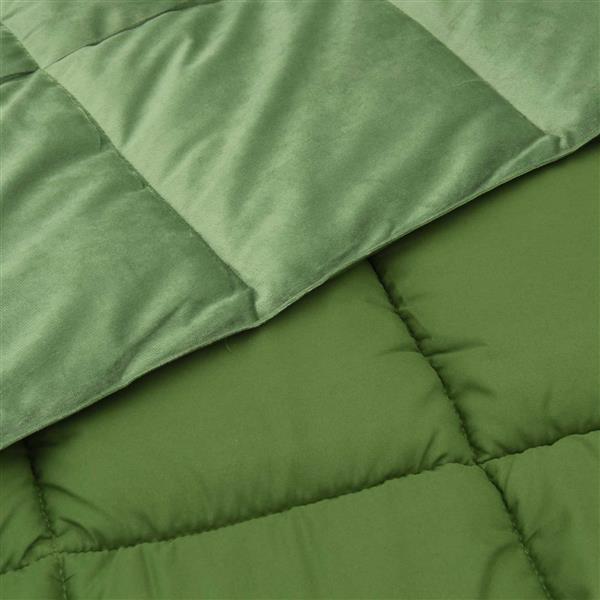 Grote foto vidaxl winter dekbed gekwilt groen 140 x 200 cm microfiber huis en inrichting bedden