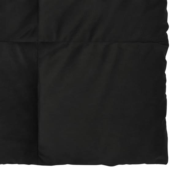 Grote foto vidaxl winter dekbed gekwilt zwart 220 x 260 cm microfiber huis en inrichting bedden