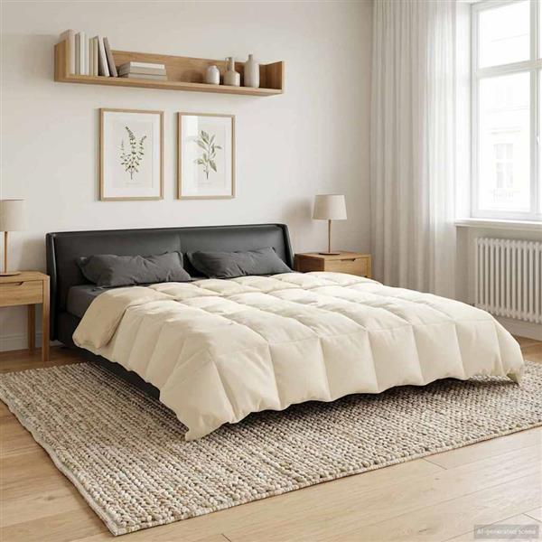 Grote foto vidaxl vol jaar dekbed gekwilt cr me 220 x 240 cm microfiber huis en inrichting bedden