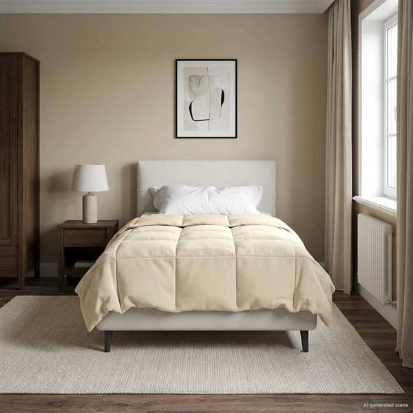 Grote foto vidaxl vol jaar dekbed gekwilt cr me 140 x 220 cm microfiber huis en inrichting bedden