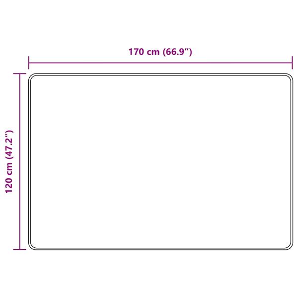 Grote foto vidaxl vloerkleed print cr me 170 x 120 cm polyester en pvc huis en inrichting vloerbedekking en kleden