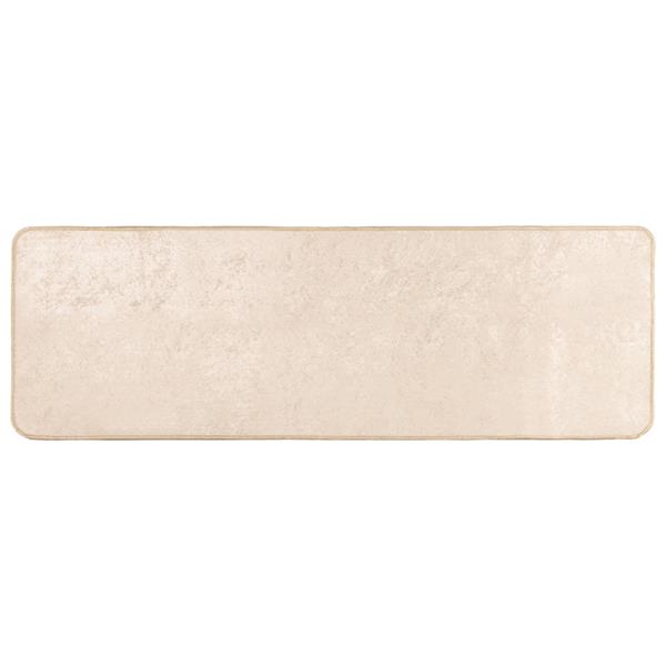 Grote foto vidaxl vloerkleed print cr me 200 x 50 cm polyester en pvc huis en inrichting vloerbedekking en kleden