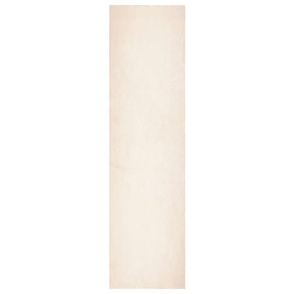 Grote foto vidaxl vloerkleden rechthoekig huarte beige 400 x 80 cm polyester huis en inrichting vloerbedekking en kleden