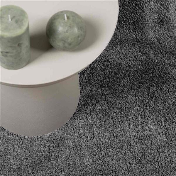 Grote foto vidaxl vloerkleden rechthoekig huarte antraciet 400 x 80 cm polyester huis en inrichting vloerbedekking en kleden