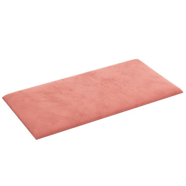 Grote foto vidaxl wandhoofdbord 12 pcs roze 30 x 15 cm fluweel antiek en kunst stoelen en banken