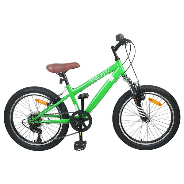 Grote foto vidaxl kids mountain bike 20 inch 6 speed voor 5 8 jaar oud groen fietsen en brommers herenfietsen