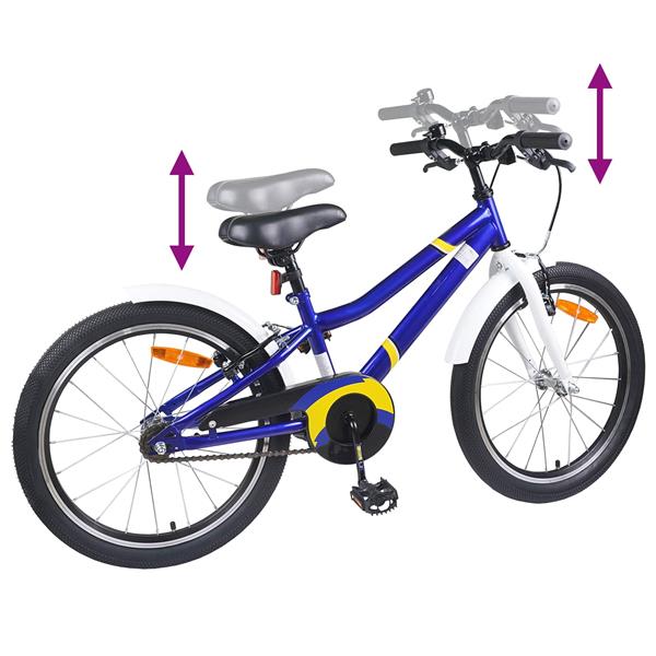 Grote foto vidaxl kinderfiets 20 inch voor 6 11 jaar oud blauw wit fietsen en brommers herenfietsen