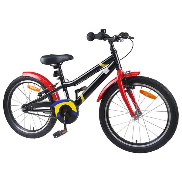 Grote foto vidaxl kinderfiets 22 inch voor 7 12 jaar oud blauw wit fietsen en brommers herenfietsen