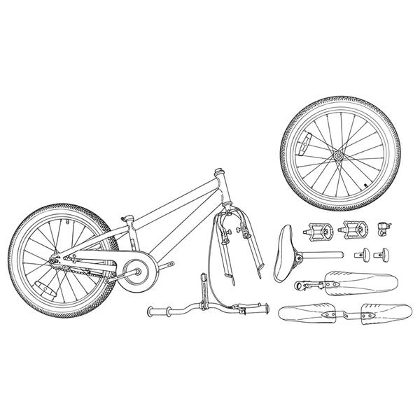 Grote foto vidaxl kinderfiets 20 inch voor 6 11 jaar oud zwart fietsen en brommers herenfietsen