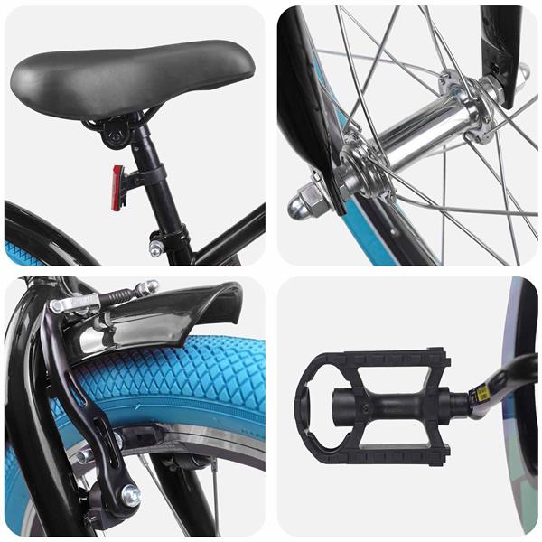 Grote foto vidaxl kinderfiets 20 inch voor 6 11 jaar oud zwart fietsen en brommers herenfietsen