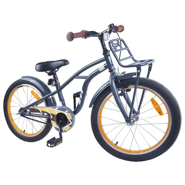 Grote foto vidaxl kinderfiets 20 inch voor 6 11 jaar oud donkergrijs fietsen en brommers herenfietsen