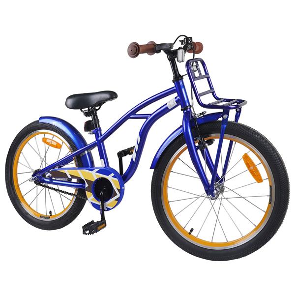 Grote foto vidaxl kinderfiets 20 inch voor 6 11 jaar oud donkerblauw fietsen en brommers herenfietsen