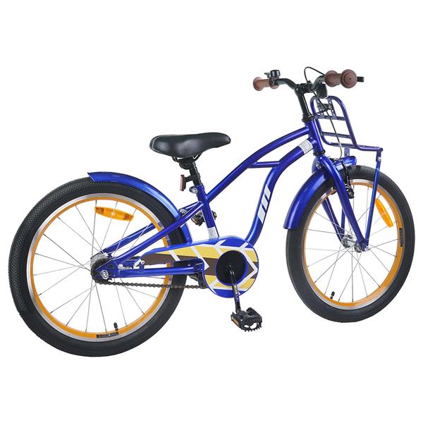 Grote foto vidaxl kinderfiets 20 inch voor 6 11 jaar oud donkerblauw fietsen en brommers herenfietsen
