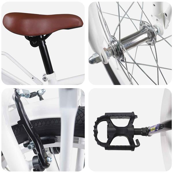 Grote foto vidaxl kinderfiets 20 inch voor 6 11 jaar oud wit fietsen en brommers herenfietsen