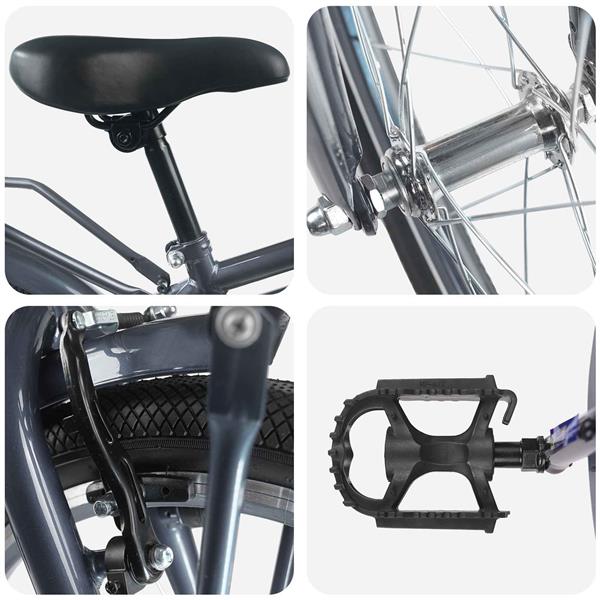 Grote foto vidaxl kinderfiets 20 inch voor 6 11 jaar oud donkergrijs fietsen en brommers herenfietsen