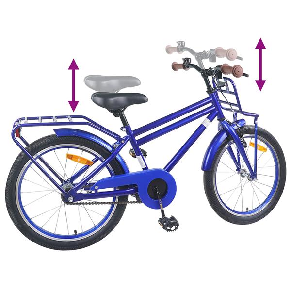 Grote foto vidaxl kinderfiets 20 inch voor 6 11 jaar oud donkerblauw fietsen en brommers herenfietsen
