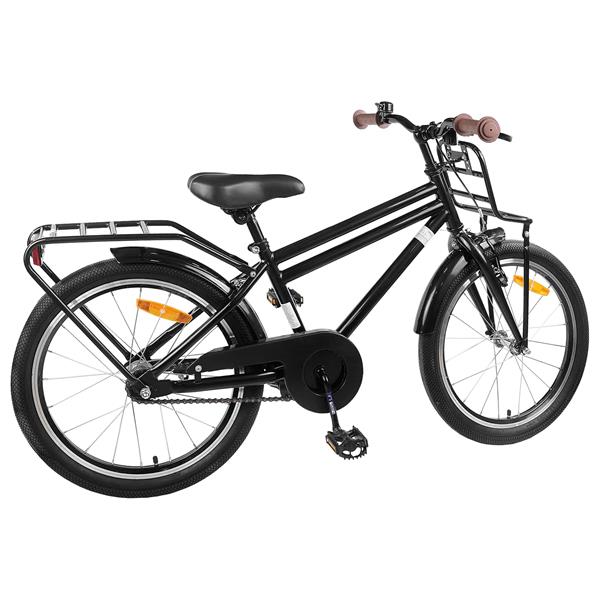 Grote foto vidaxl kinderfiets 22 inch voor 7 12 jaar oud zwart fietsen en brommers herenfietsen