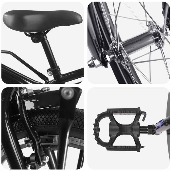 Grote foto vidaxl kinderfiets 22 inch voor 7 12 jaar oud zwart fietsen en brommers herenfietsen